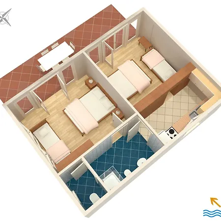 With Parking Space Selce, Crikvenica - 2381 公寓 *